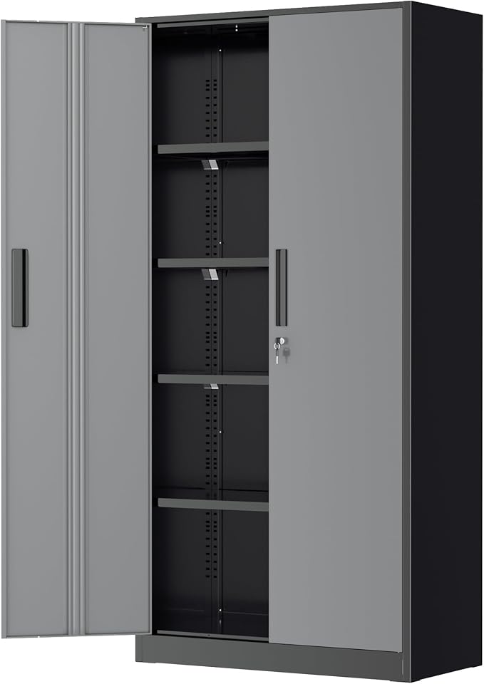 Greenvelly Metal Garage Storage Cabinet by Greenvelly