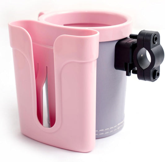 Bike Cup Holder Handlebar Cruiser with Cell Phone Holder Key Holder for Bicycle Motorcycle Scooter Boat Pink