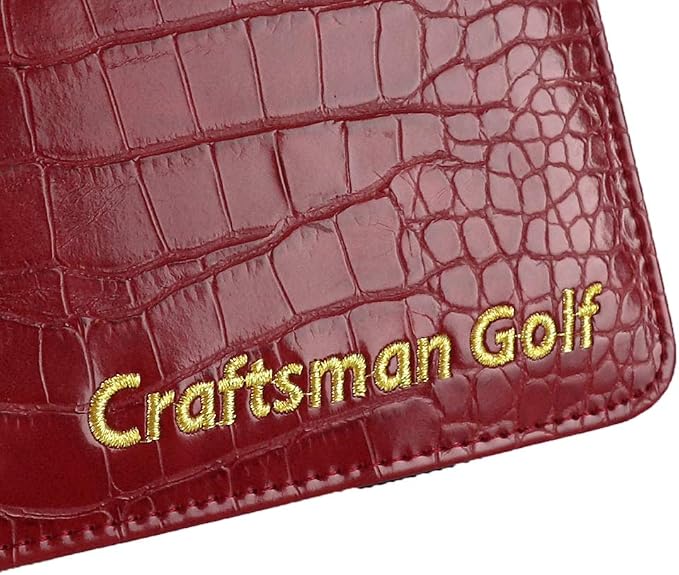 Craftsman Golf Crocodile Pattern Golf Scorecard Holder and Yardage Book Cover - Image 3
