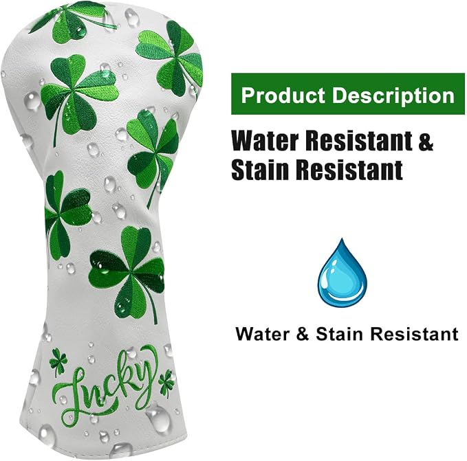 Golf Headcovers Live Lucky Golf Driver Covers Advanced Embroidery Fairway Wood - Image 4