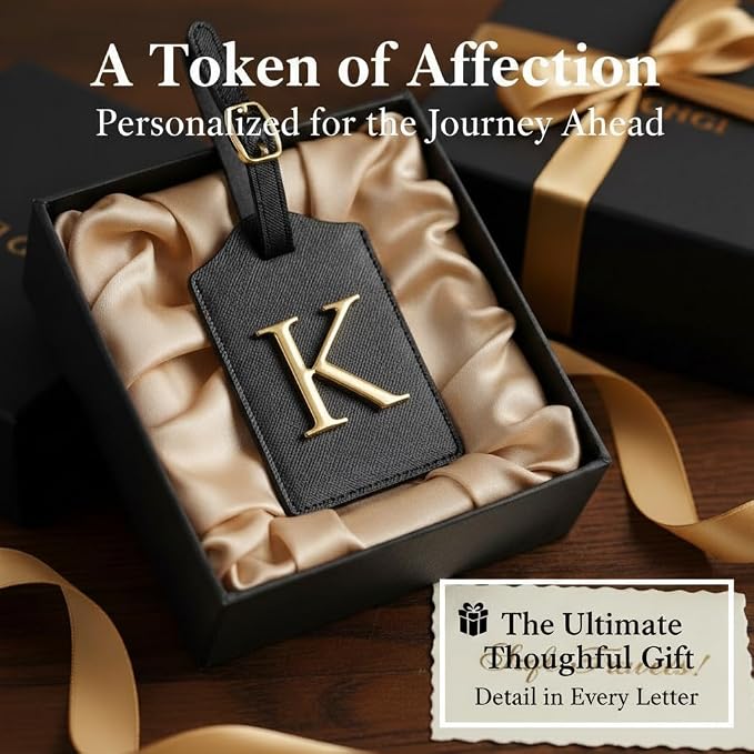 Personalized Initial Letter Luggage Tag - Image 6