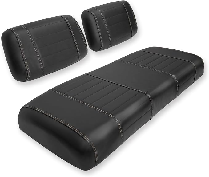 Golf Cart Seat Covers fits Club Car Precedent/DS/EZGO RXV/TXT/Yamaha Front Rear by SHUNCHENXIANG