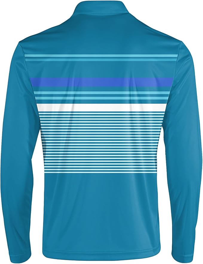 Men's Long Sleeve Golf Shirt Quick Dry 3 Button Work Fishing Outdoor Casual - Image 4