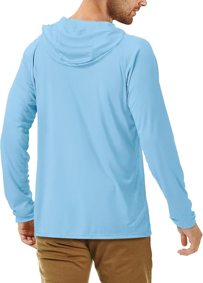 Roadbox UPF 50+ Fishing Shirts for Men, Long Sleeve UV Sun Protection Hoodie - Image 4