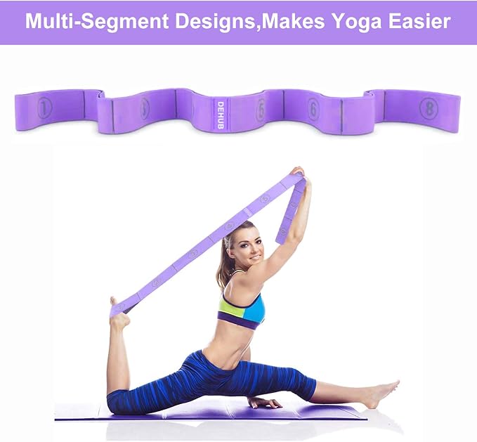 Stretch Strap, Elastic Yoga Stretching Strap, Dance & Gymnastics Exercise and - Image 2