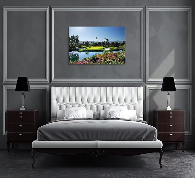 chenchenArt Indian Wells Golf Course Wall Art Picture Golf Course Poster Wall - Image 5
