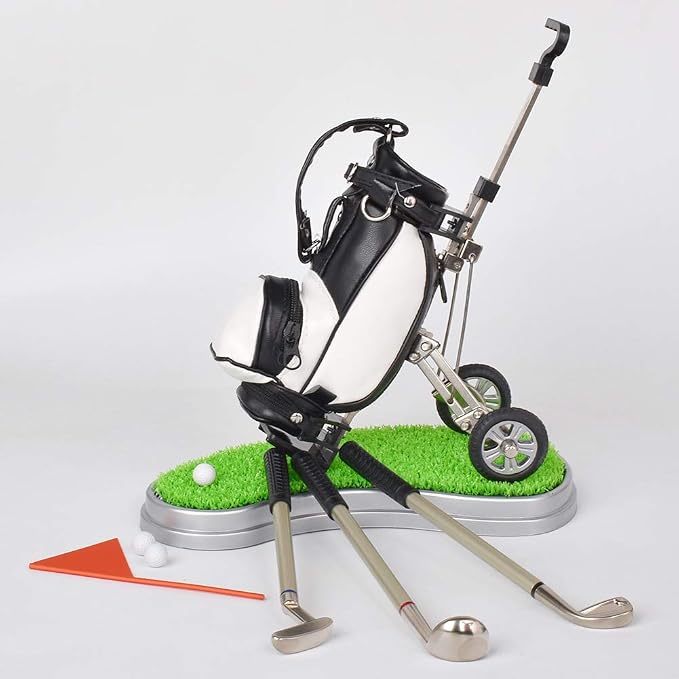 Golf Pen Holder with 3 Piece Pens Desktop Toys Decoration Entertainment Novelty - Image 3