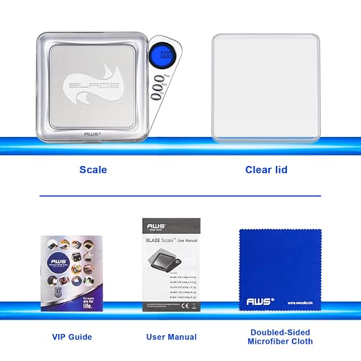 American Weigh Scales 200g x 0.01g Digital Pocket Gram Scale-Blade Series | - Image 6