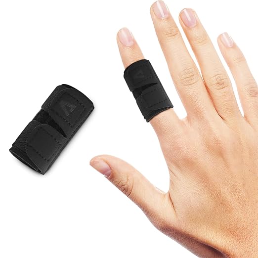 2PCS Finger Splints Finger Sleeves Protectors, Compression Elastic Adjustable by KiiMos