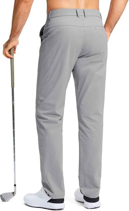 Pudolla Men's Golf Pants Stretch Work Dress Comfy Pants 30"/32"/34" Lightweight - Image 2