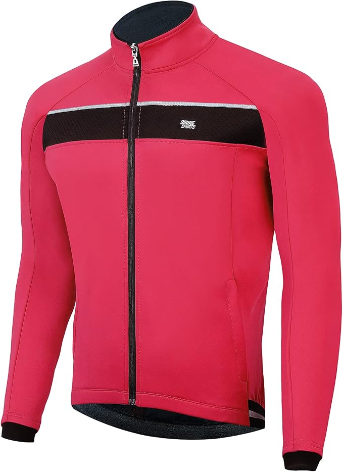 Souke Sports Men's Winter Cycling Jacket, Windproof Water Resistant Thermal by SoukeSports