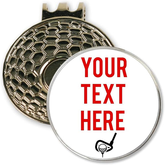 DA VINCI Golf Ball Marker with Magnetic Hat Clip, Personalized with Your Custom by DAVINCI