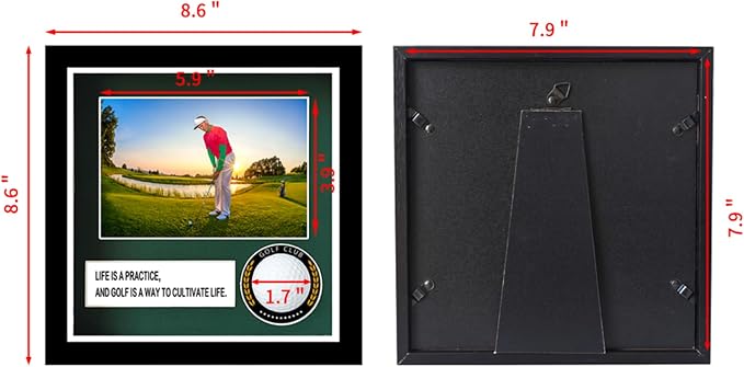 Golf Ball Case Display, 9.8"x8.6"Golf Ball Holder Display, Hole in One Display - Image 7