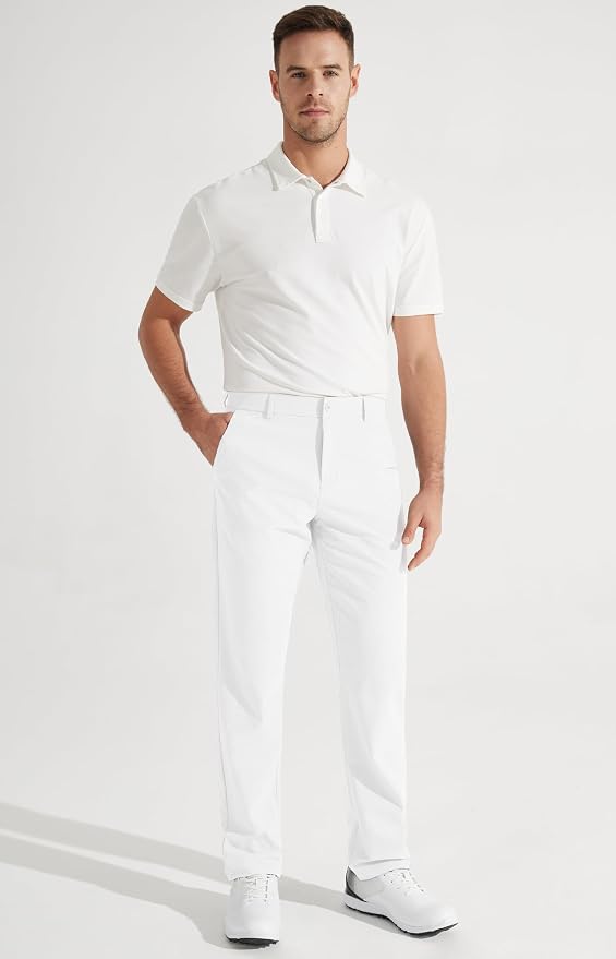 Libin Mens Golf Pants Stretch Work Dress Pants 30"/32"/34" Quick Dry - Image 5