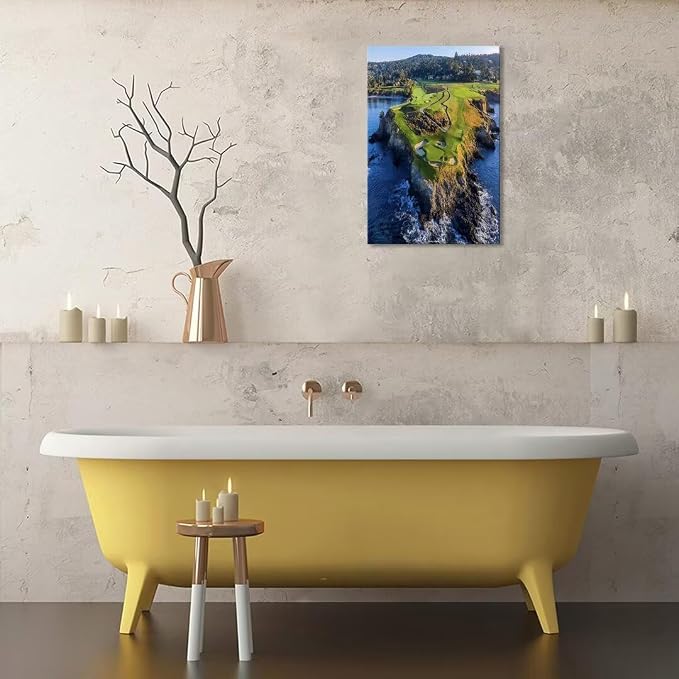 Pebble Beach Golf Course Canvas Wall Art - Image 3