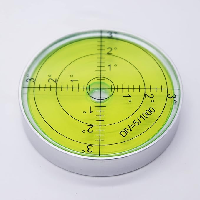 Aluminium High Precision Horizontal Leveler Bubble Level Tool Circle Round 2.4 - Image 3