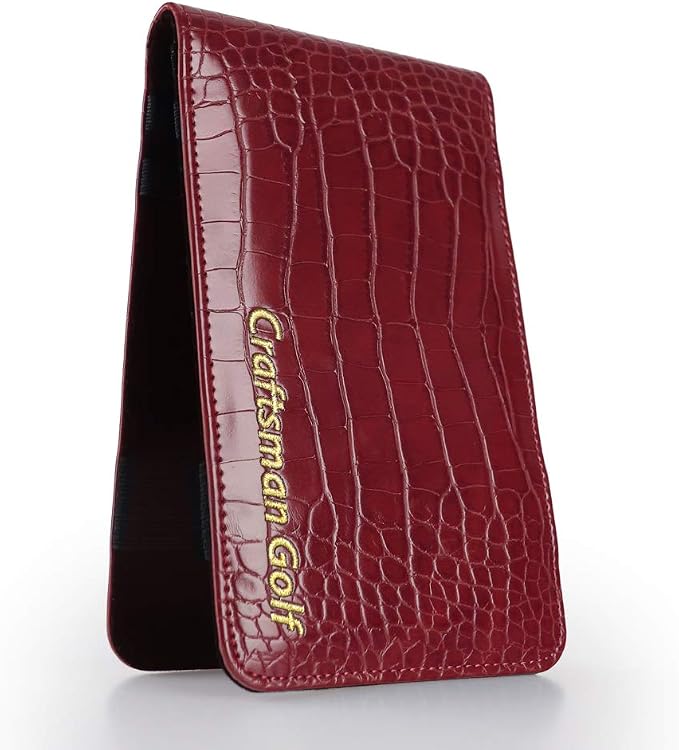 Craftsman Golf Crocodile Pattern Golf Scorecard Holder and Yardage Book Cover - Image 2