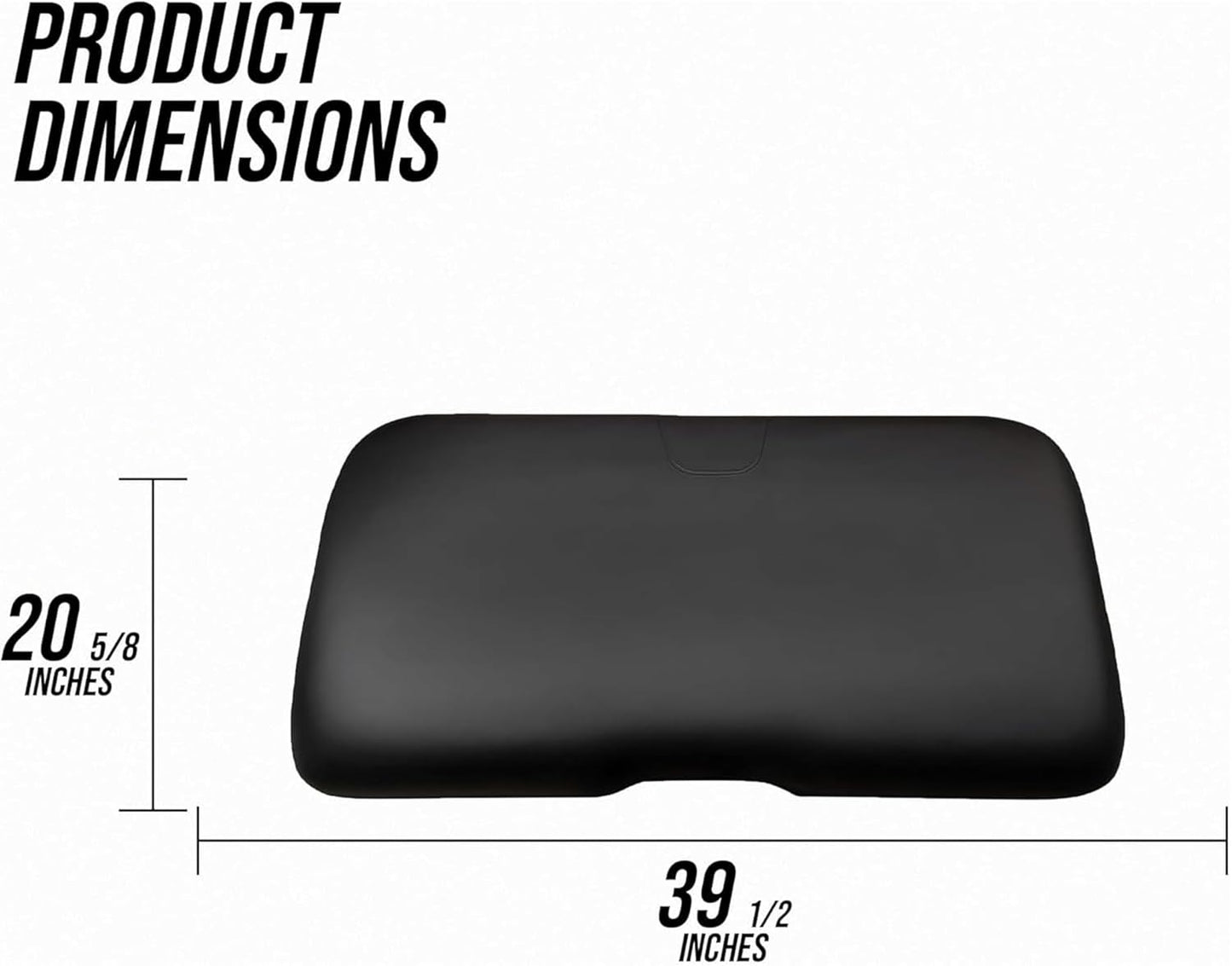 Huskey Parts Company Golf Cart Seat Cushion Black Color Front Bottom Seat for EZGO RXV 2008 and Up, Golf Cart Front Seat Replacement with Mounting Hardware