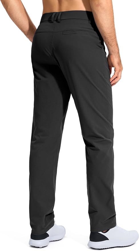 Pudolla Men's Golf Pants Stretch Work Dress Comfy Pants 30"/32"/34" Lightweight - Image 2