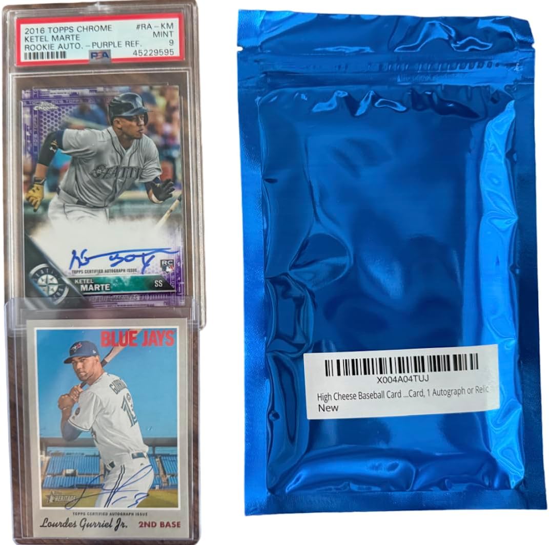 High Cheese Baseball Walk Off Mystery Pack - 2 Cards, 1 PSA Graded & 1 Autograph/Relic Ungraded