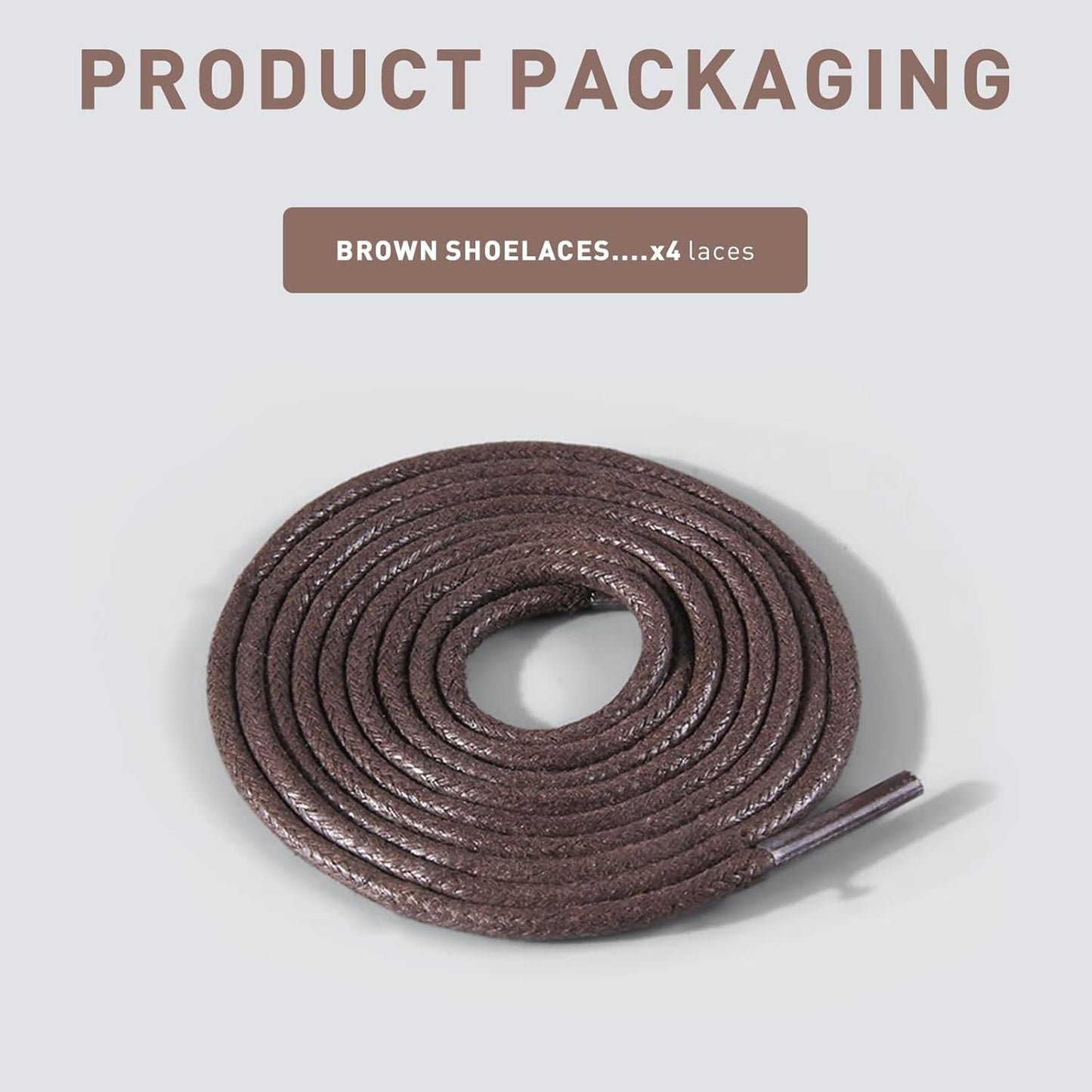 2 Pairs Waxed Golf Shoelaces for FootJoy Shoes, 3/32"(2.5mm) Oxford Thin Dress Shoe Laces Replacement Strings