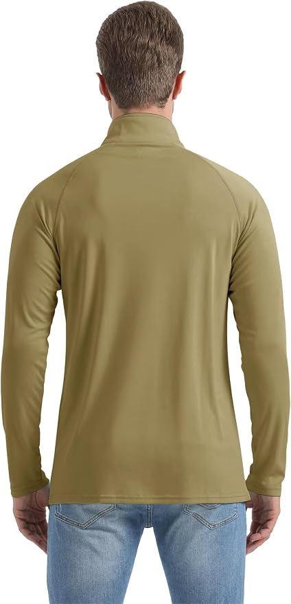 Boladeci Men's UPF 50+ Sun Shirts 1/4 Zip Long Sleeve SPF UV Protection - Image 7