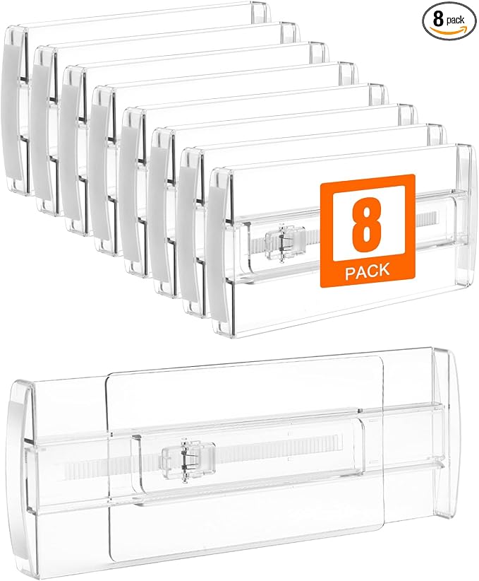 8 Pack 4" High Drawer Dividers for Clothes, Kitchen Utensils Storage by Unknown