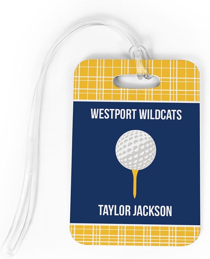 ChalkTalkSPORTS Golf Luggage & Bag Tag | Personalized Team by ChalkTalkSPORTS