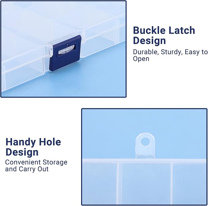 Rhinestone Organizer Storage Box, Empty Container Dividers - Image 4