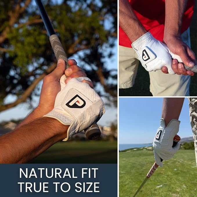 PUR3 Cabretta Leather Golf Gloves Men | Multi-Pack | Real Genuine Ultra Soft - Image 4