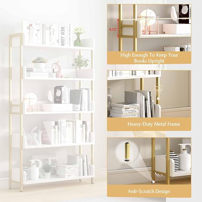 Wide Open Shelf Bookcase - Image 5