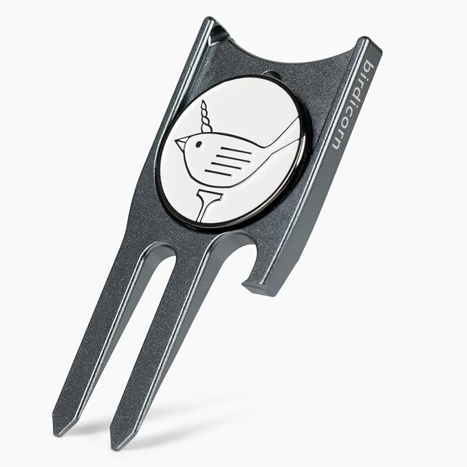 Birdicorn Golf Divot Repair Tool & Golf Ball Marker 6-in-1 Golf Divot Tool by birdicorn