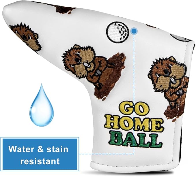 Barudan Golf Putter Head Cover Magnetic Blade Putter Cover Headcover Gopher - Image 8