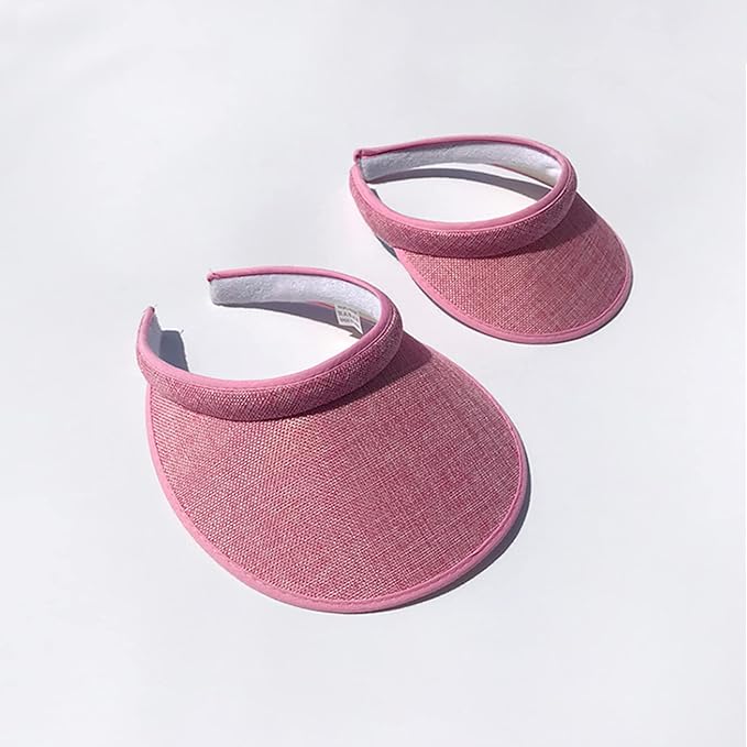 Cloth Covered Slip-On Visor for Women, Adjustable Cap Sports Sun Visors for Men - Image 5