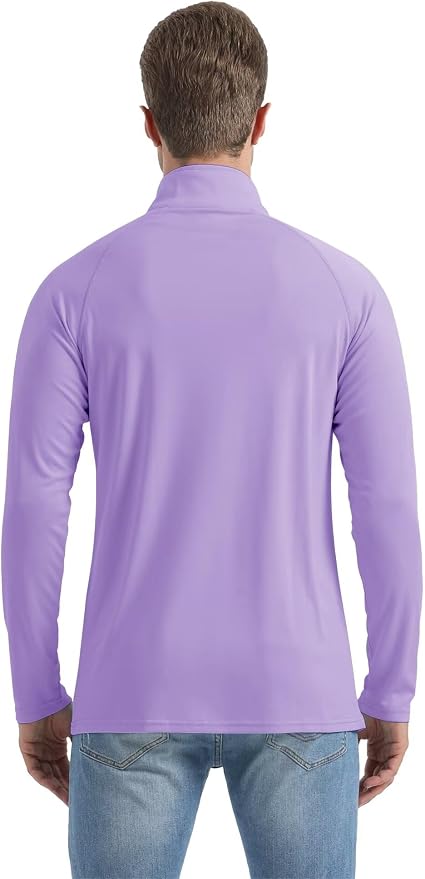 Boladeci Men's UPF 50+ Sun Shirts 1/4 Zip Long Sleeve SPF UV Protection - Image 7