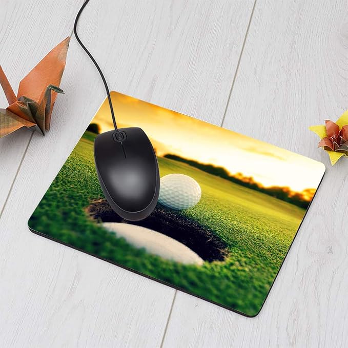 Golf Rectangle Gaming Mousepad Cool Golf Ball Hole Sport Mouse Pad Mouse Mat - Image 3