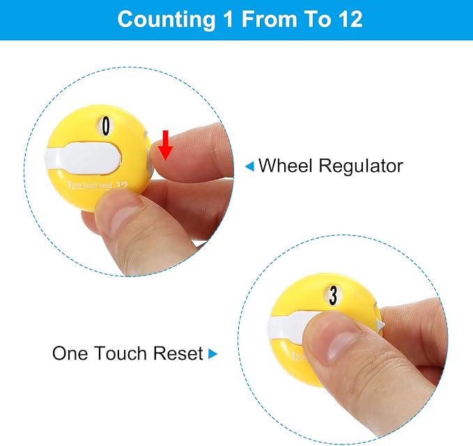 PATIKIL Golf Score Counter, Mini Golf Shot Stroke Attachment Counter Clicker - Image 3