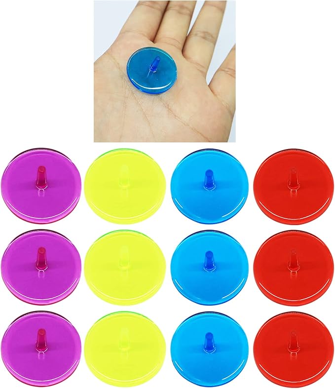 Golf Ball Markers Bulk 50/100/150 Pcs Position Marker Multicolor Transparent - Image 4
