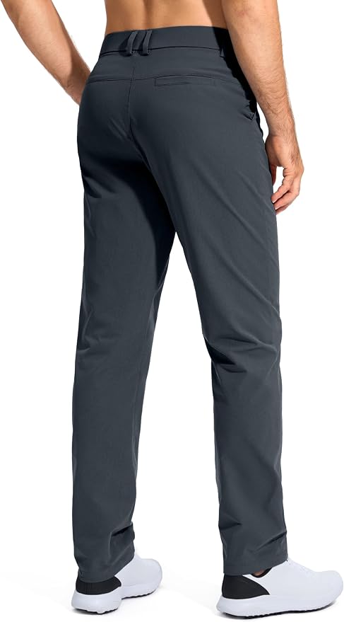 Pudolla Men's Golf Pants Stretch Work Dress Comfy Pants 30"/32"/34" Lightweight - Image 2