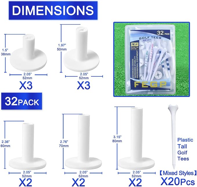 Rubber Golf Tees for Mats |Driving Range tee, Golf mat tees | Golf Accessories - Image 2