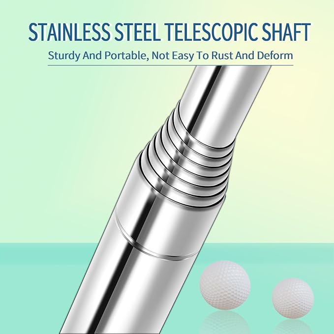 Golf Ball Retriever for Water Telescopic, 9Ft/12Ft Stainless Steel Ball - Image 5