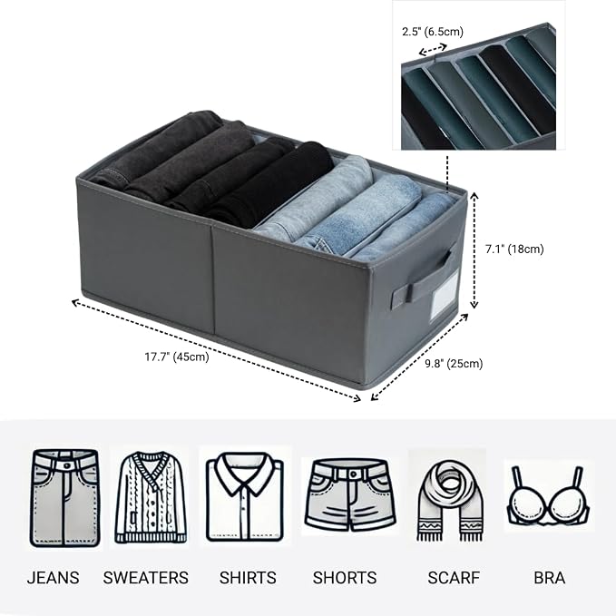 2 Pack Large Wardrobe Closet Organizer - Image 3