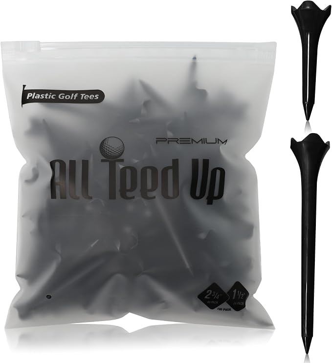 Premium Plastic Golf Tees by AllTeedUp