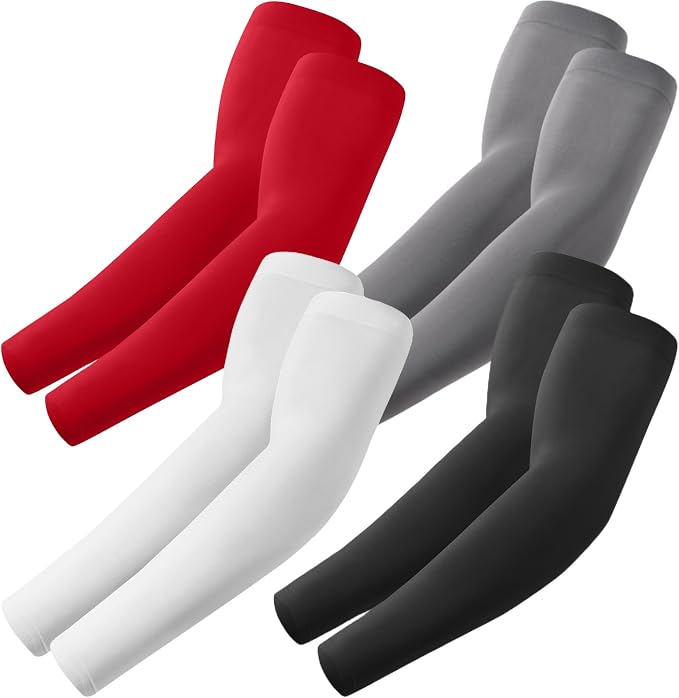 Arm Sleeves, Cooling UV Sun Protection Sports Compression by Roxun
