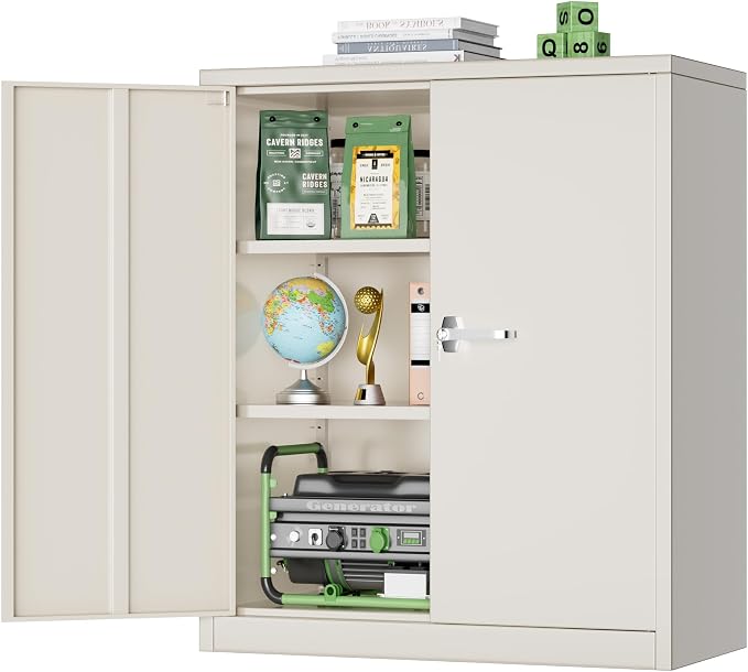 SUNCROWN Metal Storage Cabinets, 36”Locking Cabinet by HOME