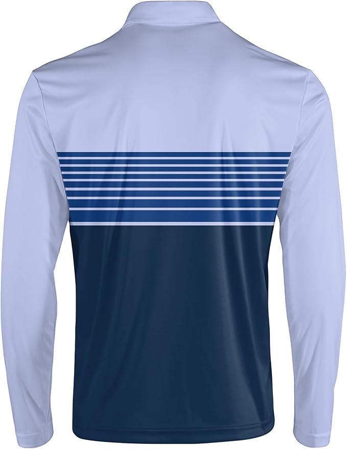 Men's Long Sleeve Golf Shirt Quick Dry 3 Button Work Fishing Outdoor Casual - Image 4
