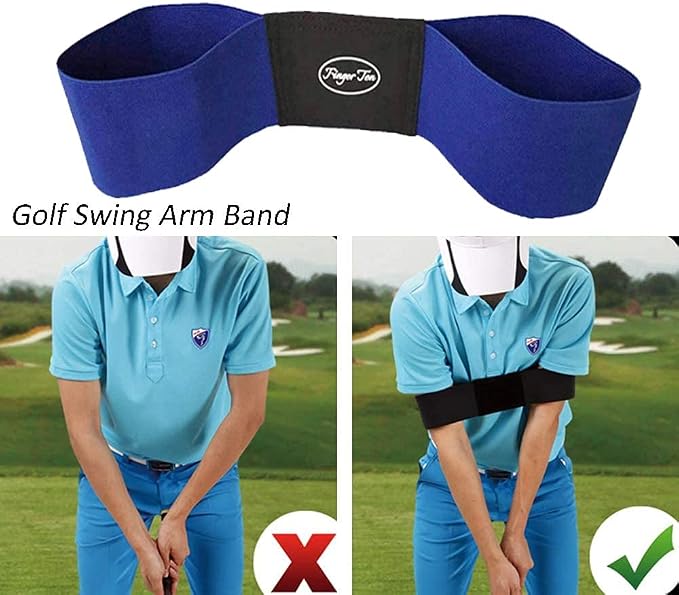 Amy Sport Golf Swing Training Aid Wrist Hinge Adjustable Arm Band - Image 5
