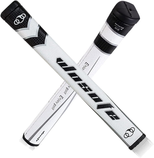 Golf Putter Grips Midsize for Men 45g 2.0 Fit Most Iron Club Pistol Shape Lightweight Tacky Surface Delicate Pattern Soft Polyurethane Material Comfortable Feel 6 Colors for Choose