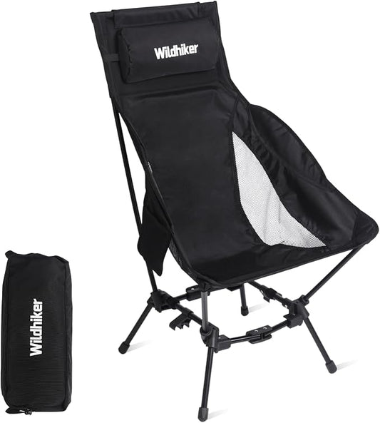 Wildhiker Portable High Back Folding Camping Chairs – Compact by Wildhiker-GolightFeelRight