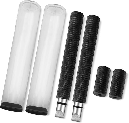 2 Pack Golf Club Groove Sharpener, Groove Golf Sharpener, Re-Grooving Tool and Golf Groove Cleaner for Irons and Wedges